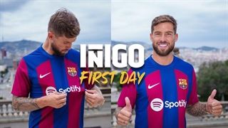 اولین روز اینیگو مارتینز در باشگاه بارسلونا