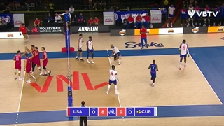 خلاصه بازی آمریکا (3)  - (0) کوبا در رقابتهای لیگ ملتهای والیبال 2023