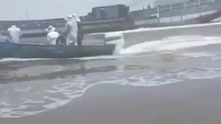 به آب افتادن کشتی آرتمیای ارومیه از خبرگزاری آخرین خبر