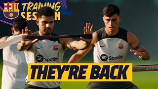 اولین تمرین بارسلونا در فصل 2023/24