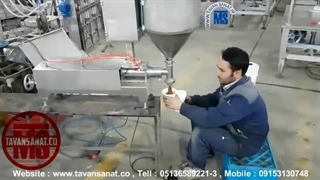 دستگاه پرکن مایعات غلیظ توان صنعت | 09152000050