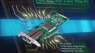 کارت HBA سرور اچ پی HPE 82Q 8Gb 2-port PCIe FC Host Bus Adapter با پارت نامبر AJ764A