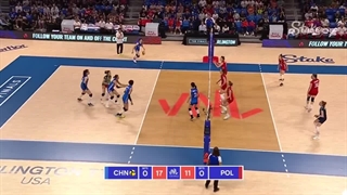 خلاصه بازی چین (۳) - (۰) لهستان، نیمه نهایی رقابتهای لیگ ملتهای والیبال بانوان ۲۰۲۳