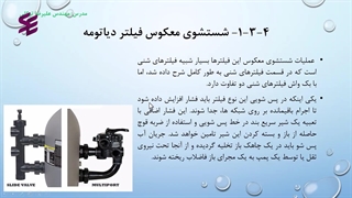 نحوه شستشوی معکوس در فیلتر های دیاتومه