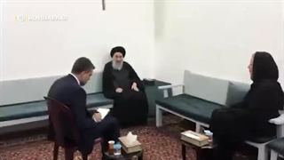 دیدارآیت الله سیستانی با فرستاده سازمان ملل