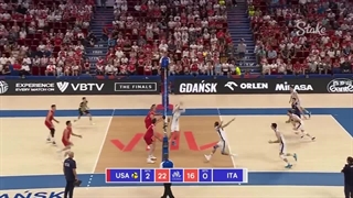 خلاصه بازی آمریکا (۳) - (۰) ایتالیا، نیمه نهایی رقابتهای لیگ ملتهای والیبال ۲۰۲۳
