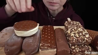 ASMR Chocolate Ice Cream *Magnum, Snickers, Soft Reese's Bar, Klondike Cone, Sandwiches Mukbang
