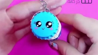 کاردستی دم کلیدی طرح ماکارون