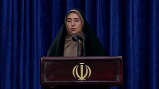 سخنان خانم پهلوانی‌زاده همسر یکی از کارکنان ناوگروه ۸۶ محضر رهبر معظم انقلاب