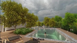 طراحی محوطه ویلا در شهریار