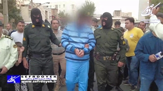 سرهنگ طرهانی فرمانده انتظامی شهرستان ری بازسازی صحنه دستگیری اراذل اوباش محله 13 آبان شهرری