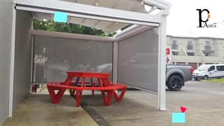 سقف متحرک و پرده برقی