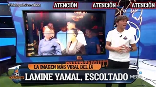 اسکورت لامینه یامال ستاره 16 ساله بارسلونا توسط 8 نفر