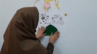 کاردستی کلاژ مسجد/مرجان چرخی