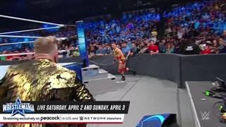Pat McAfee chases Austin Theory into Mr. McMahon s office SmackDown April 1 2022