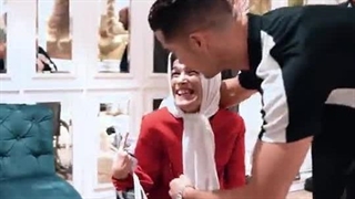 دیدار فاطمه حمامى با رونالدو