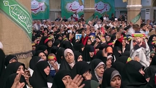 سرود حماسی کربلایی حسین طاهری محضر رهبر معظم انقلاب در هفته دفاع مقدس ۱۴۰۲/۰۶/۲۹