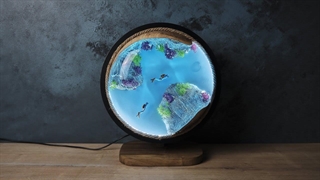 چراغ رومیزی مدرن رزین اپوکسی